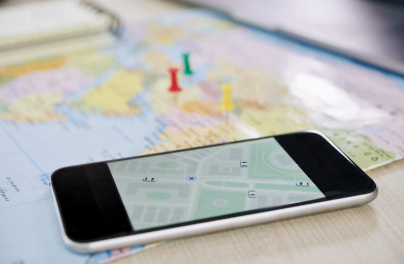 map open in the mobile phone