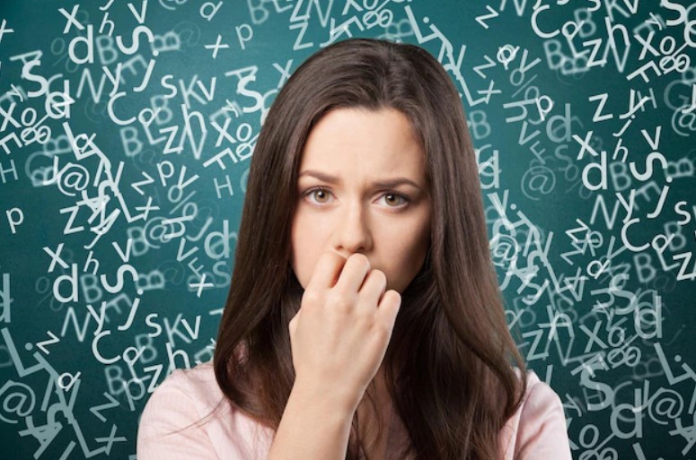 Girl in Dyslexia