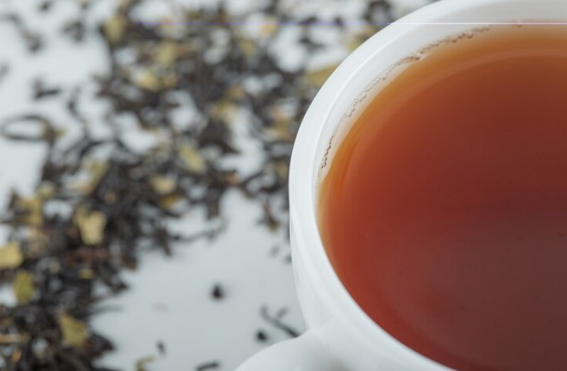 Black tea in cup