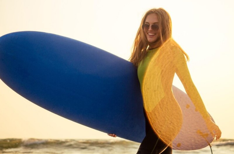 girl with Boogie Board