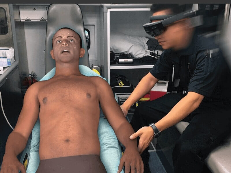 working with virtual patient