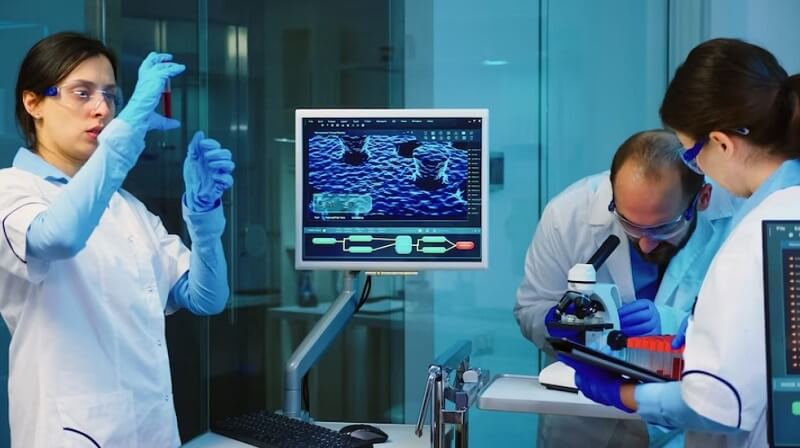 lady-doctor-checking-the-blood-sample